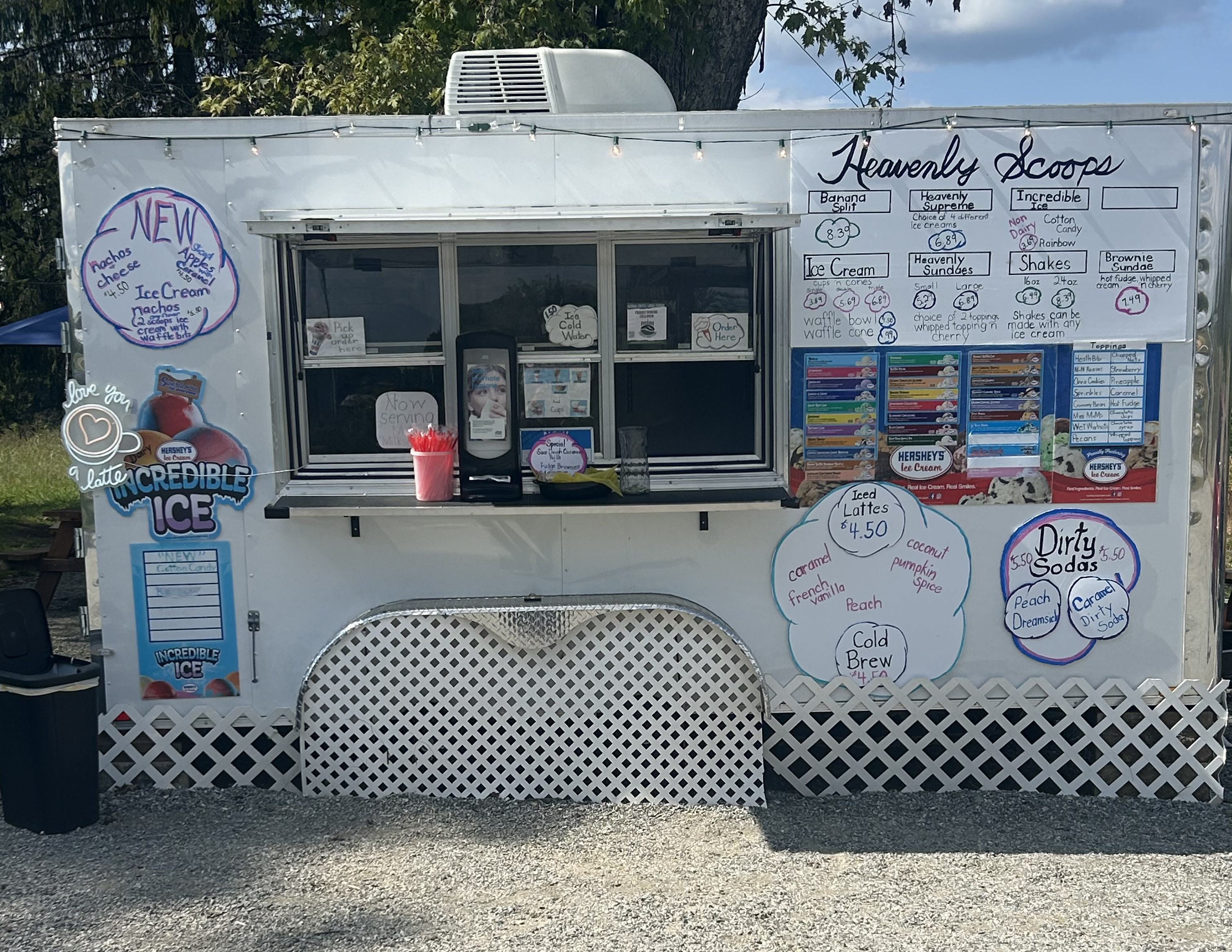 Heavenly Scoops ice cream trailer
